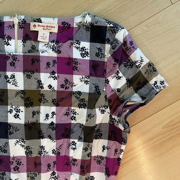 VINTAGE Plaid Brooks Brothers Dress - Picture 2 of 4